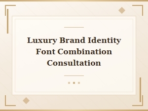 Fusing Avant-Garde Fonts for Luxurious Identity