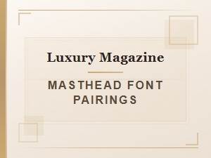Serene Mastheads and Radical Fonts