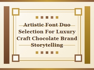 Crafting Luxury Chocolate Tales with Artistic Font Duos