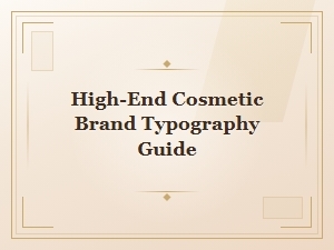 Crafting Luxury: Serif and Sans Pairing for Cosmetics